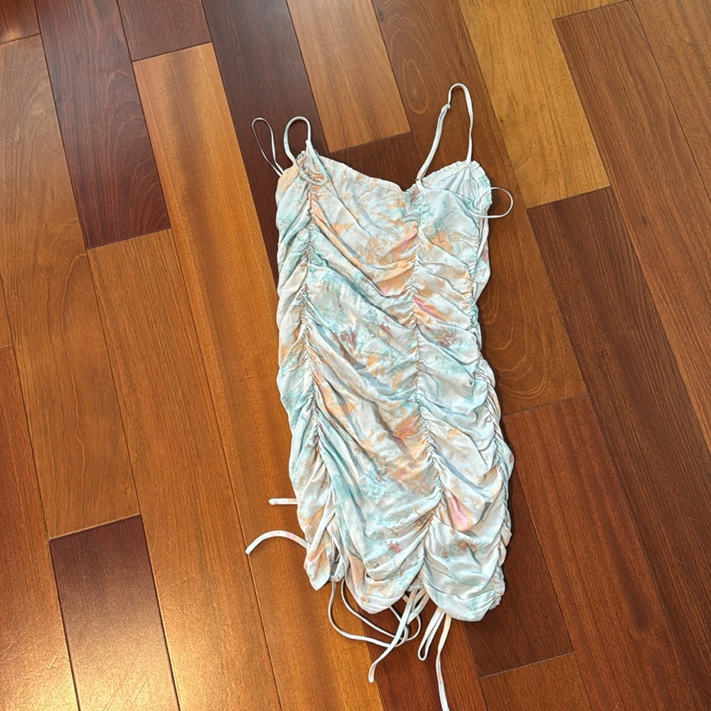 bodycon blue dress marble